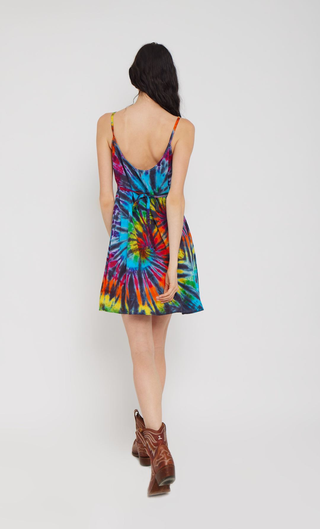 Jumper Dress Rainbow Spiral