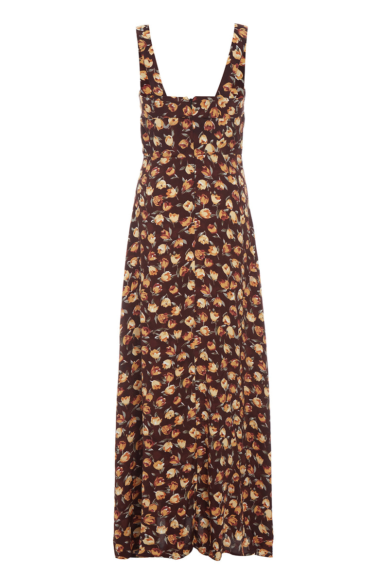Lorraina Dress Wine Tulip