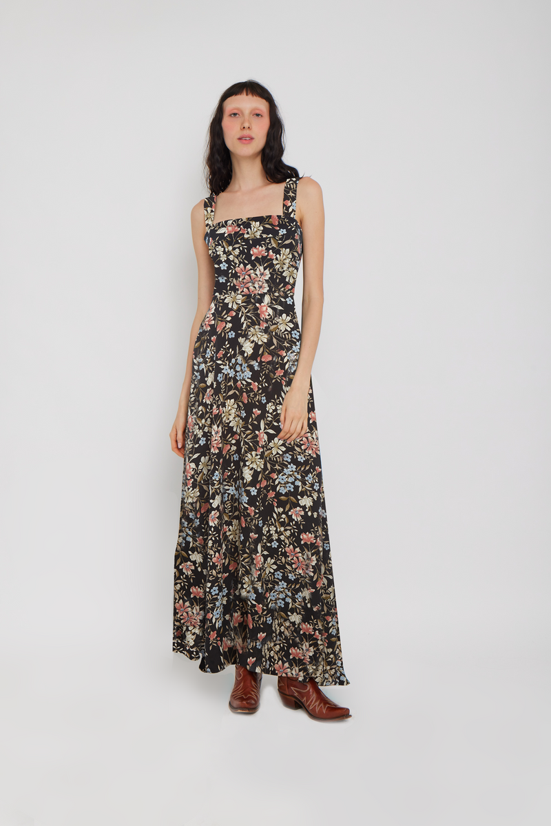 Lorraina Dress Midnight Meadow