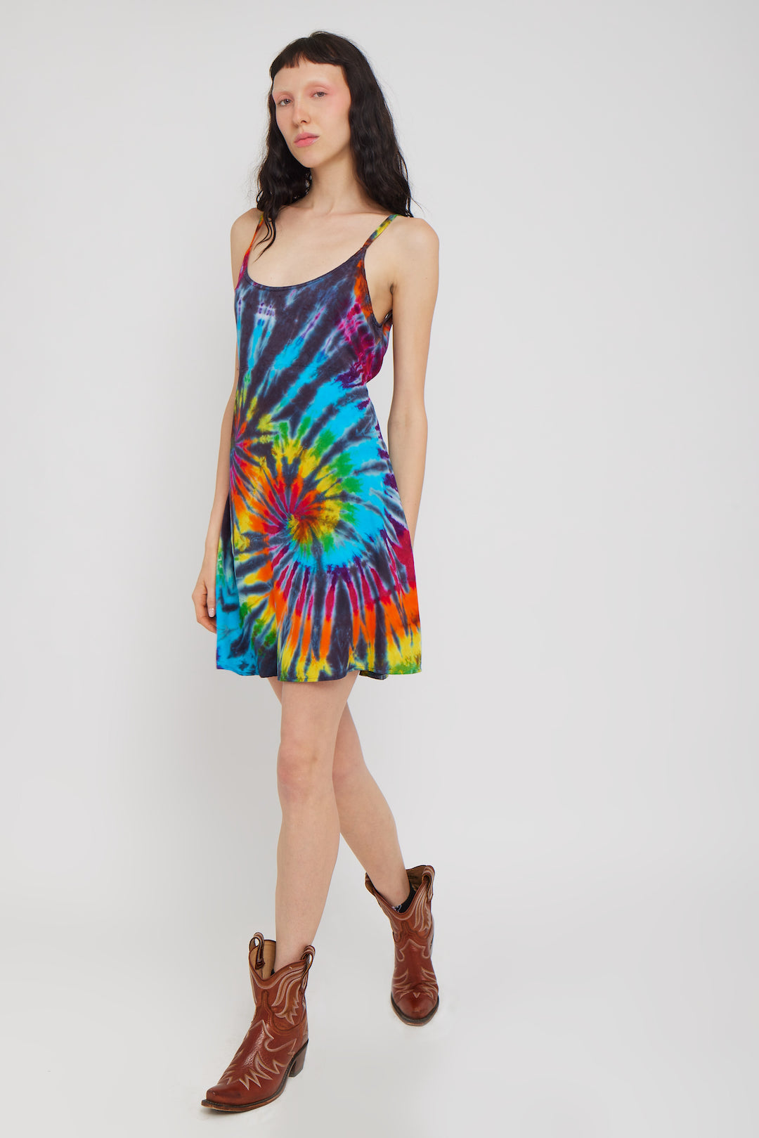 Jumper Dress Rainbow Spiral