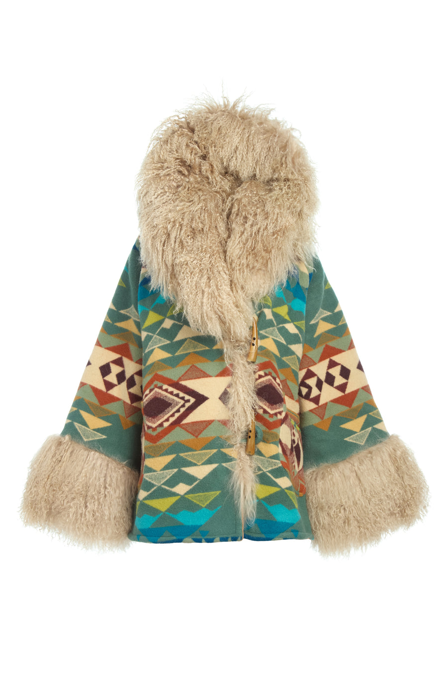 Highland Peak Shearling Cloak