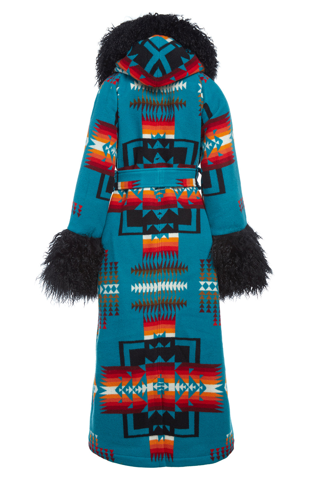 Chief Joseph Turquoise Shearling Duster