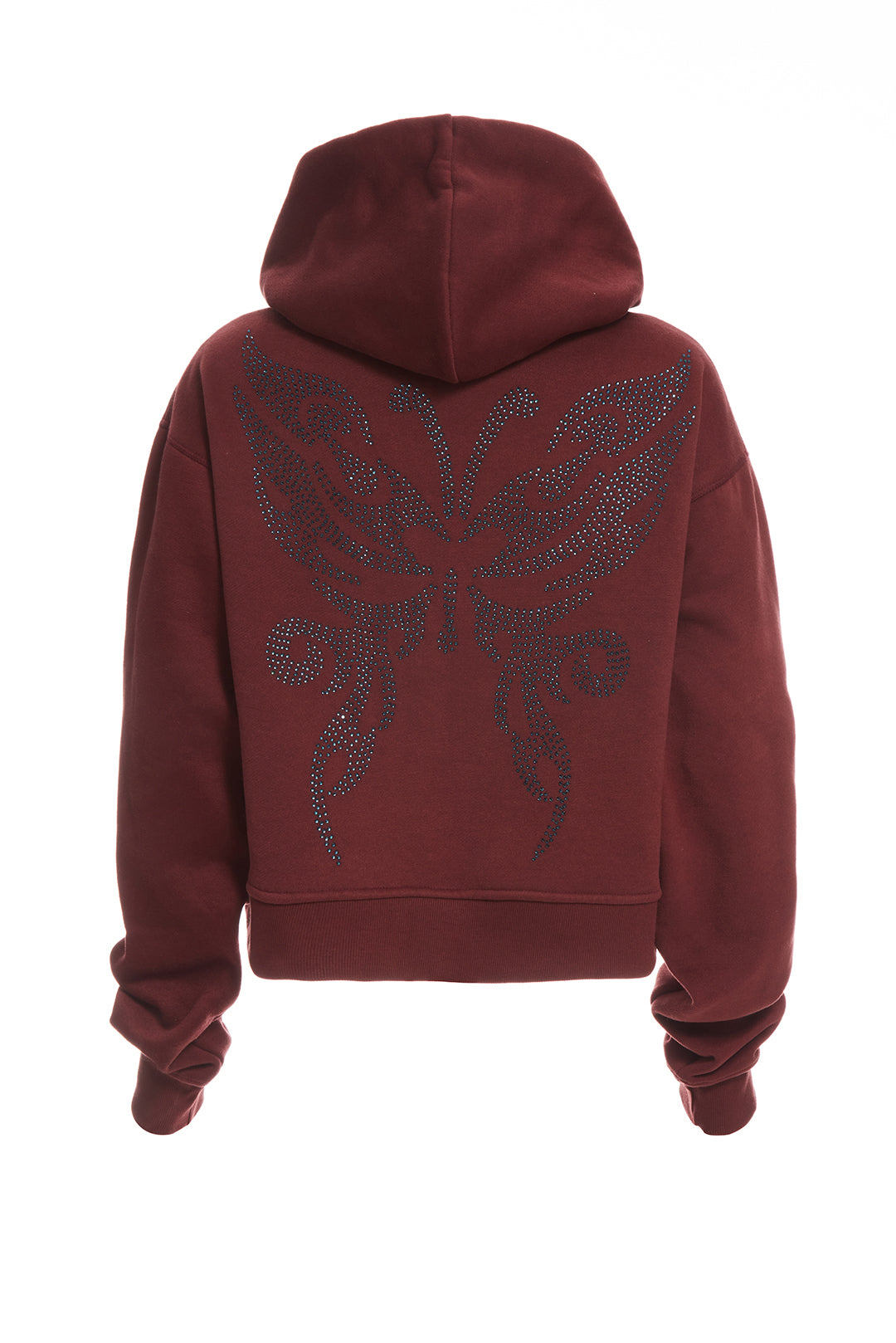 Hoodie Red Butterfly Sparkle