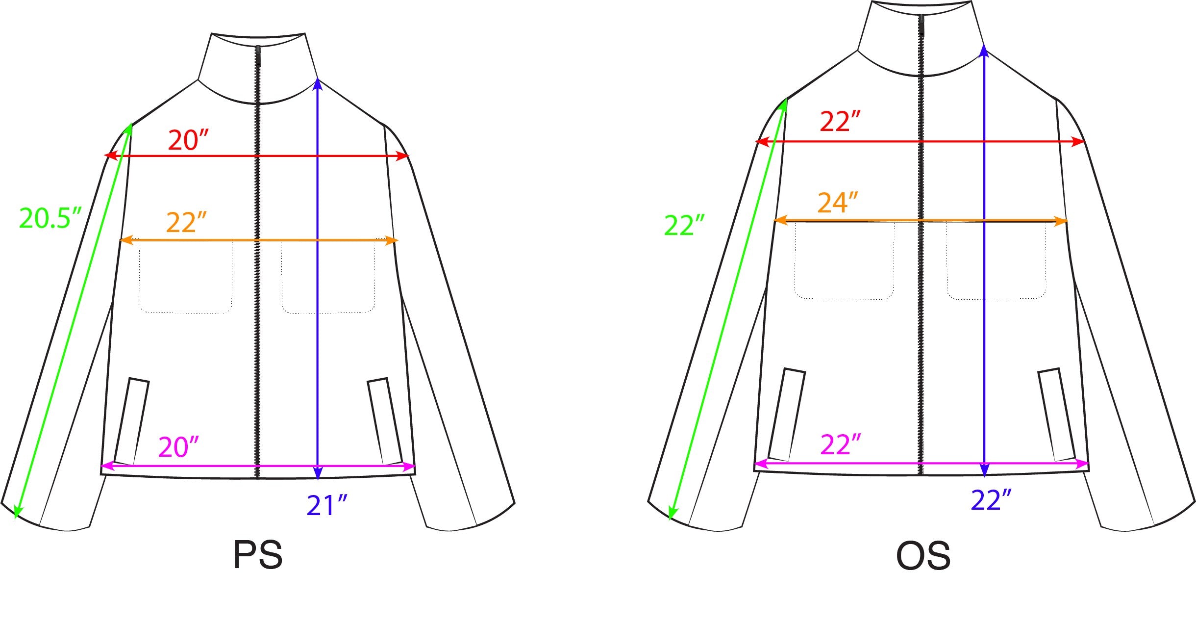 Cropped Archer Size Guide